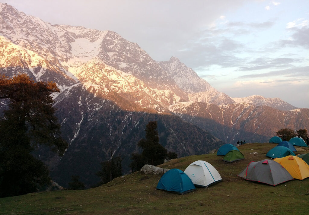 Camping in Triund